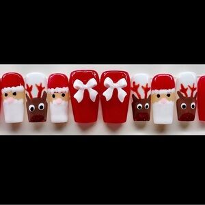 Festive Christmas Nail Art Set